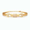 Elegant Crystal Gold Plated Designer Bracelet for Women