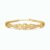 Elegant Crystal Bow Gold Plated Bracelet for Women