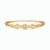 Elegant Floral Crystal Gold Plated Bracelet for Women