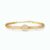 Elegant Crystal Circle Gold Plated Bracelet for Women
