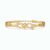 Elegant Infinity Crystal Gold Plated Bracelet for Women