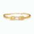 Elegant Dual Circle Crystal Gold Plated Bracelet for Women