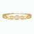 Elegant Infinity Crystal Gold Plated Bracelet for Women