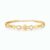 Elegant Hexagon Crystal Gold Plated Bracelet for Women