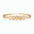 Elegant Crystal Bow Gold Plated Bracelet for Women