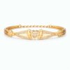 Romantic Crystal Heart Gold Plated Bracelet for Women