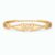 Romantic Crystal Heart Gold Plated Bracelet for Women