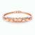 Elegant Rose Gold Crystal Bar & Pearl Bracelet for Women