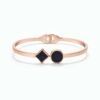 Modern Geometric Rose Gold Bracelet for Women