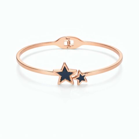 Elegant Star Design Rose Gold Bracelet for Women