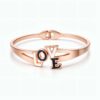 Stylish Rose Gold LOVE Charm Bracelet for Women