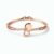 Elegant Rose Gold Double Heart Crystal Bracelet for Women