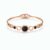 Modern Black Stone Gold Bracelet for Women