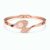 Elegant Rose Gold Pink Stone Designer Bracelet for Women