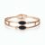 Elegant Black Marquise Stone Gold Plated Bracelet for Women