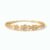 Elegant Oval Crystal Gold Plated Bracelet for Women