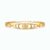 Elegant Crystal Floral Link Gold Plated Bracelet for Women