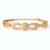 Elegant Infinity Crystal Gold Plated Bracelet for Women