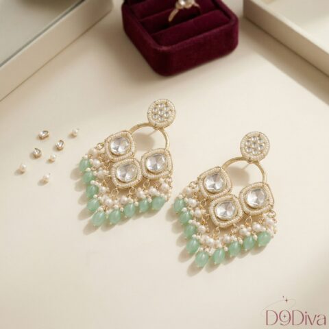 Elegant crystal chandelier earrings for women