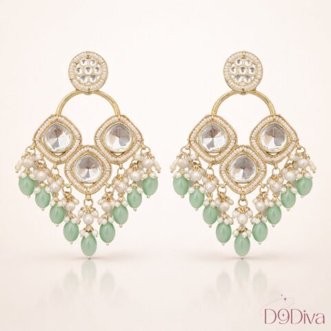 Elegant crystal chandelier earrings for women