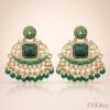 Elegant designer chandbali earrings with intricate detailing
