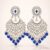Premium floral kundan chandelier earrings for women