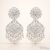 Elegant Kundan Pearl Chandbali Earrings with intricate stone design and pearl drops